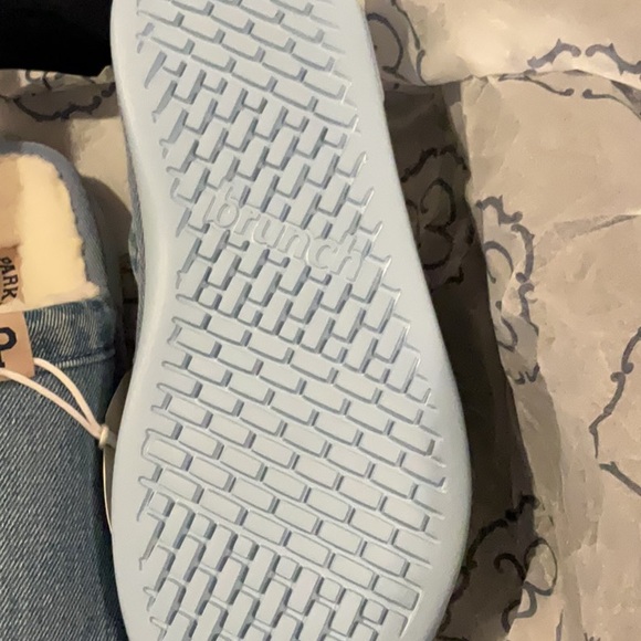 Parke Brunch Collab Denim Slip-On Slippers Size W8/ M7 - Picture 14 of 15